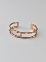 Lolaandgrace Armband, roségold, Edelstahl mit Steinchen