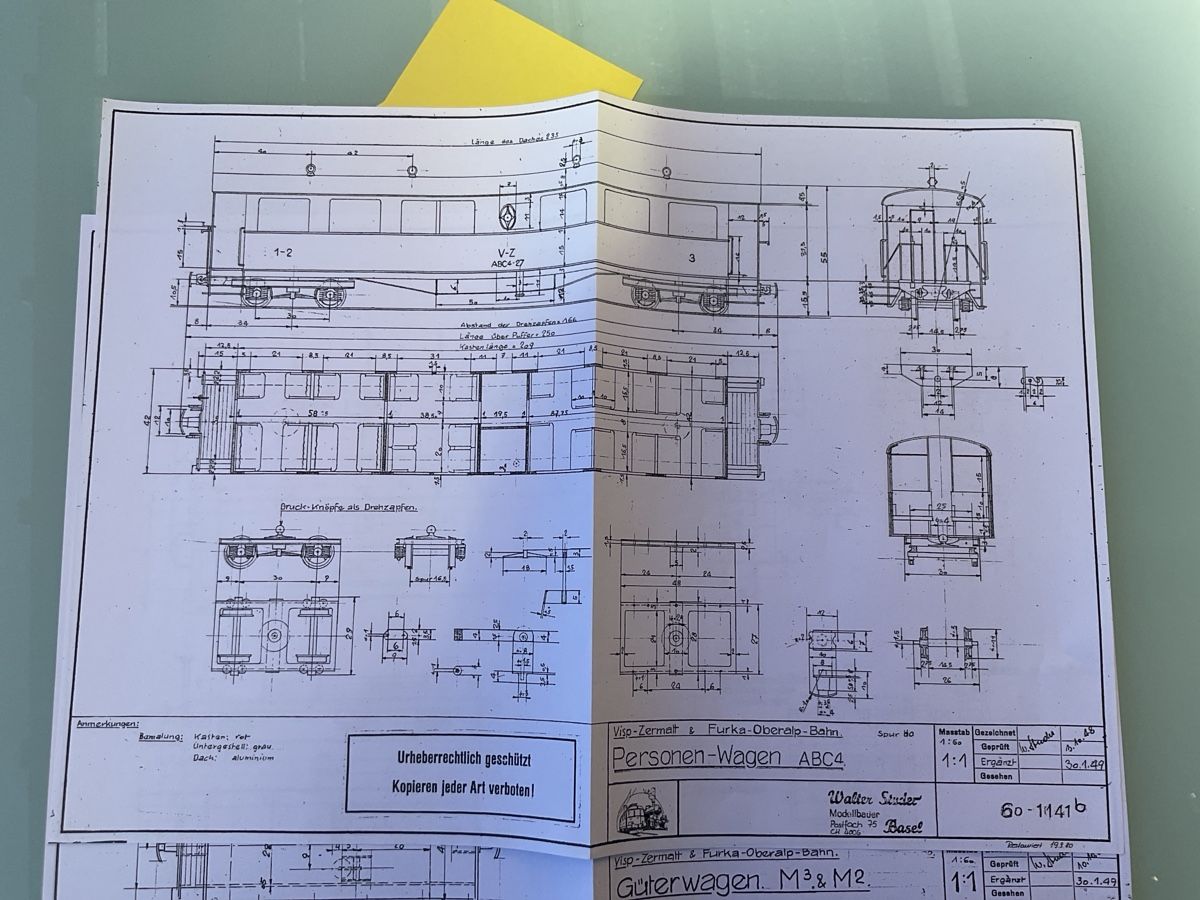 Modelleisenbahnen: 7 Plans pour modélisme ferroviaire, Wagon BVZ & FO – Neu (gemäss Beschreibung) aus Chexbres von rochecolombe 6