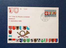 Brief 19ème Fête du Peuple Jurassien, Delémont  11 sept 1966