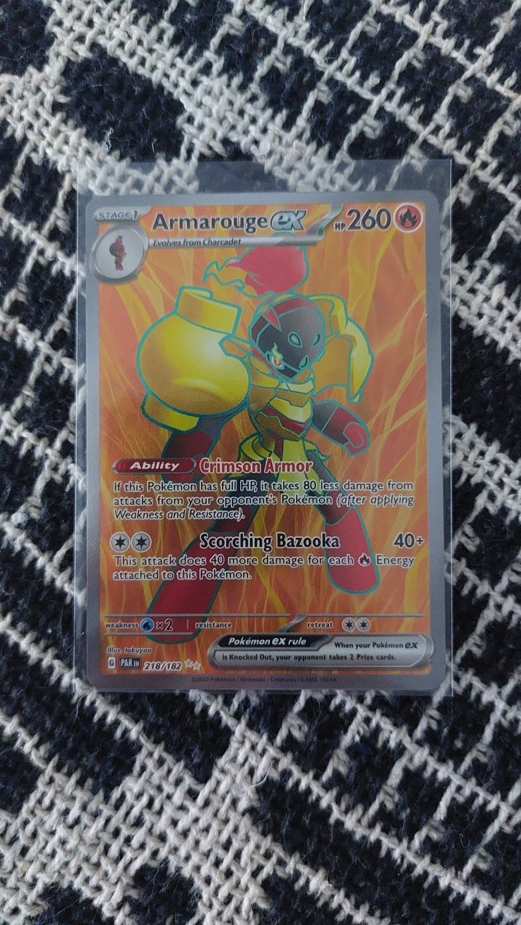 Pokémon Carte collezionabili: Armarouge ex Fullart Paradox Rift – Nuovo (secondo la descrizione) da Bellinzona venduto da Pagur