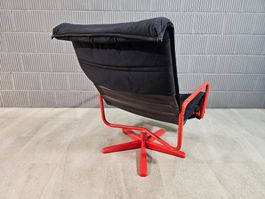 1980 Vintage Armchair Drehstuhl, Drehsessel, Swivel Chair