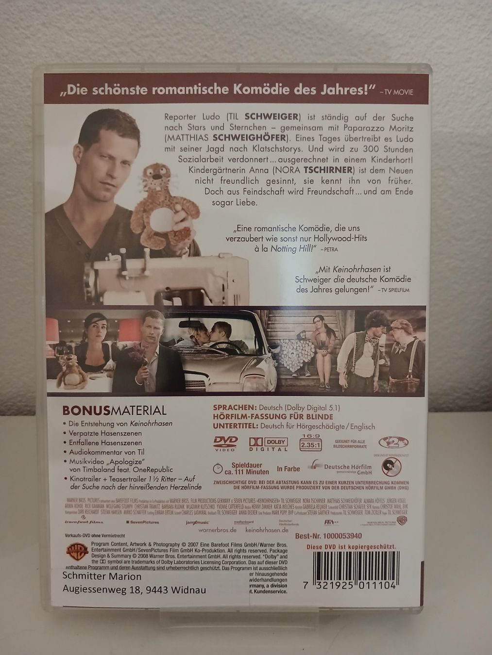 Alle DVDs: Keinohrhasen – Gebraucht aus St. Margrethen SG von SamusAran 1