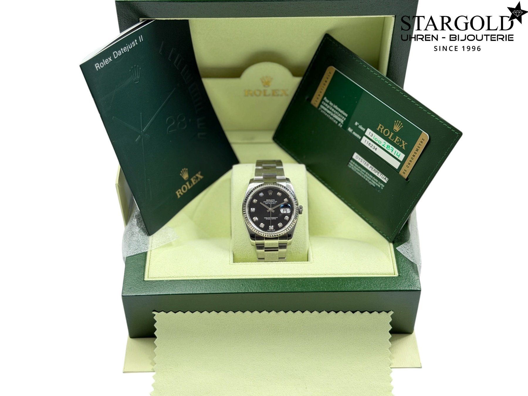 Rolex Orologi: Rolex Datejust 36 mit Diamanten - 116234 – Usato da Zürich venduto da Stargold-Uhren 9