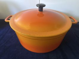 Chusseisen Bräter GF orange 24cm guter Zustand