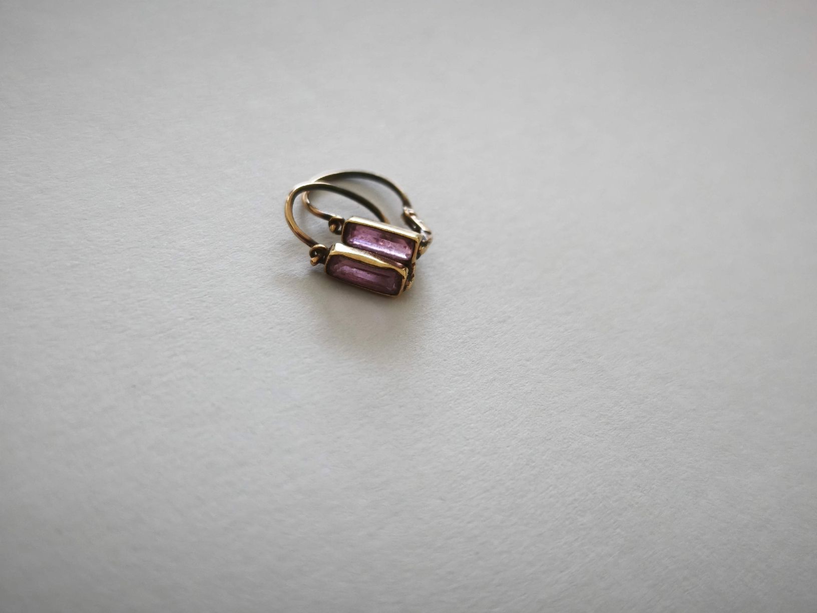 Boucles d'oreille: Antike Rubin Ohrringe Echtgold  – D'occasion à St. Gallen par GIULESGG
