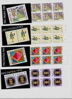 PRO PATRIA 7 MARKENHEFTE  1989 - 1995 POSTFRISCH** FRANKATUR