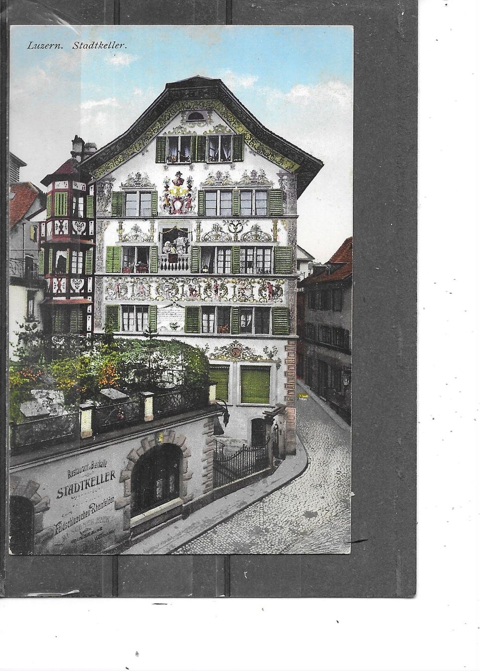 Ansichtskarten: LU Luzern Restaurant Stadtkeller – Gebraucht aus Schocherswil von Wilare