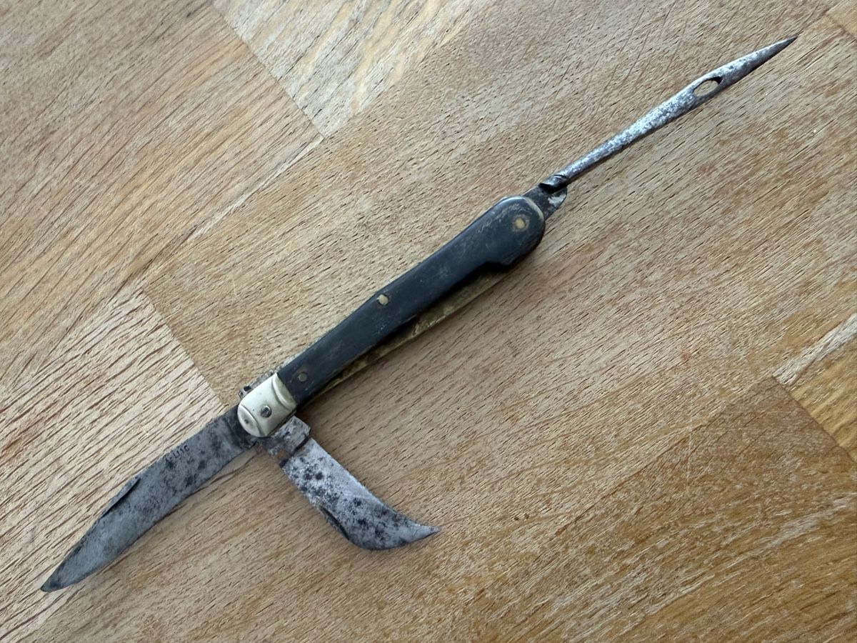 Coltelli tascabile: Antikes Bauernmesser Taschenmesser Sackmesser AELLIG – Usato da Goldach venduto da Messerguru 2