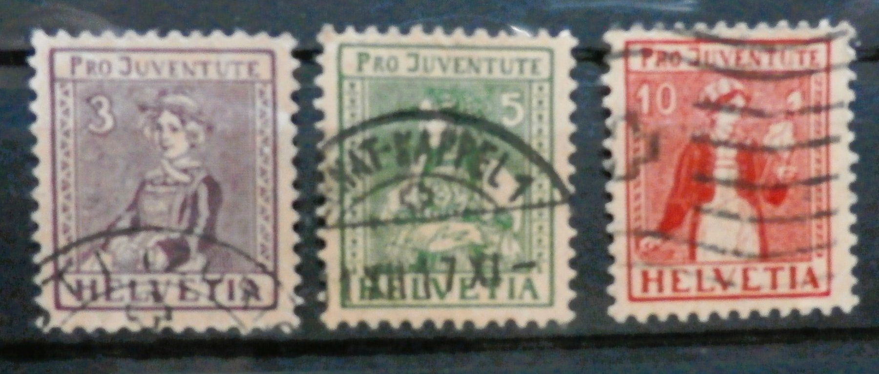 Alle Briefmarken: CH Pro Juventute 1917 – Gebraucht aus Kehrsatz von Bernherb2