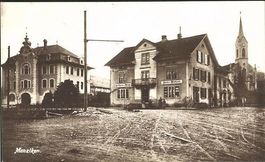 Menziken AG Schulhauspl., Zucker Bäckerei Nr.16378 , 1920