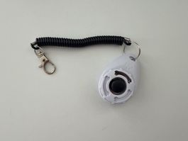 Hundetraining Clicker mit Spiralkordel und Karabiner