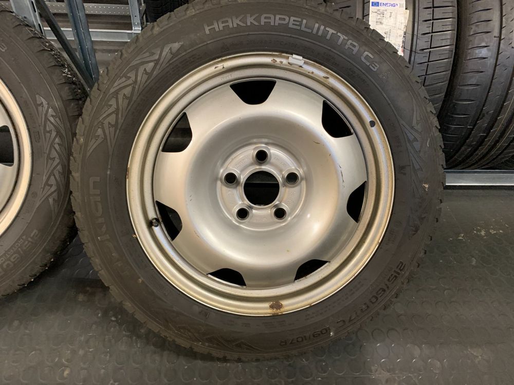 Räder für VW T5/T6/T6.1 Stahlfelgen mit Spikes 7Jx17ET55 (Gebraucht) in ...