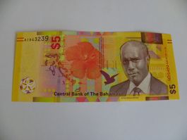 Bahamas 5 Dollars 2020 (2021) P-78A, UNC