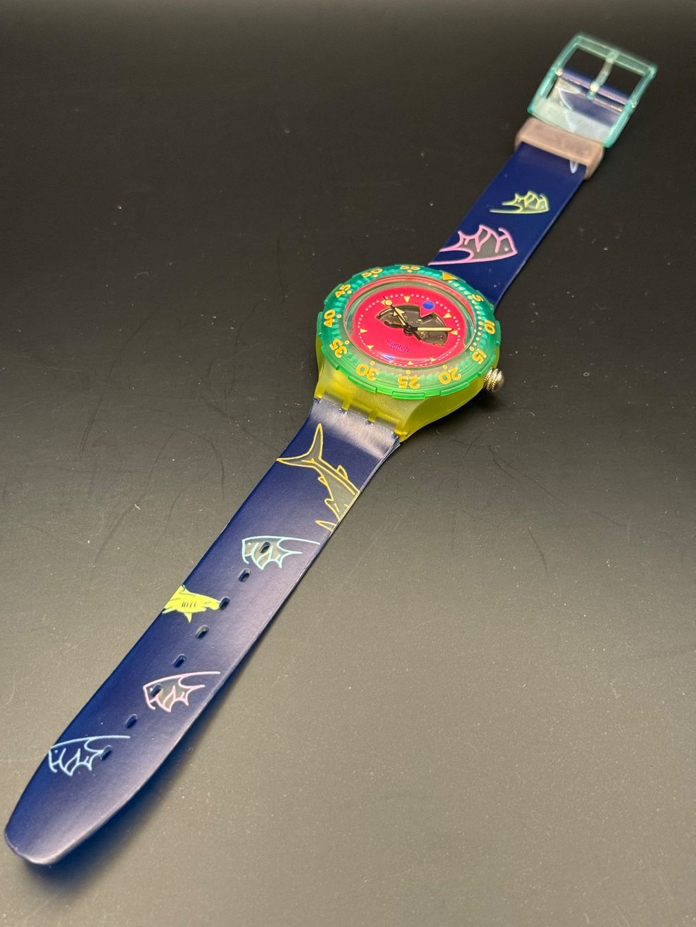 Swatch Orologi: Swatch Scuba "Happy Fish"  - Rare, version sans bobine ! – Nuovo e nell'imballaggio originale da Lonay venduto da Btieche 1