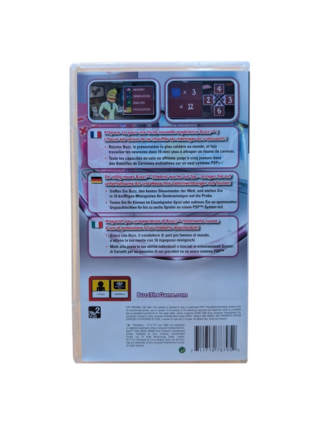 Sony Spiele: Buzz! Brain Bender PSP – Gebraucht aus Domat/Ems von IsseldorsShop 1