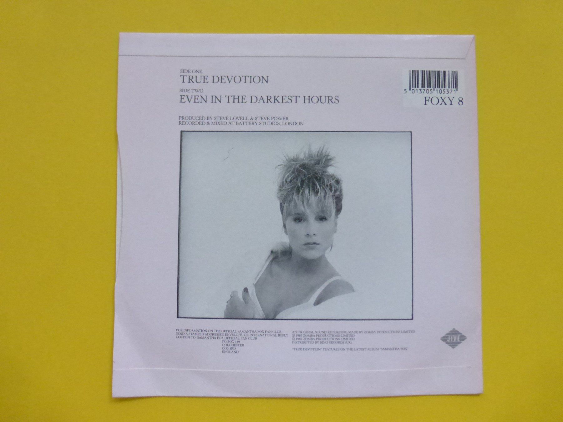 Schallplatten: Samantha Fox – True Devotion – Gebraucht aus Zürich von Swiss57 1