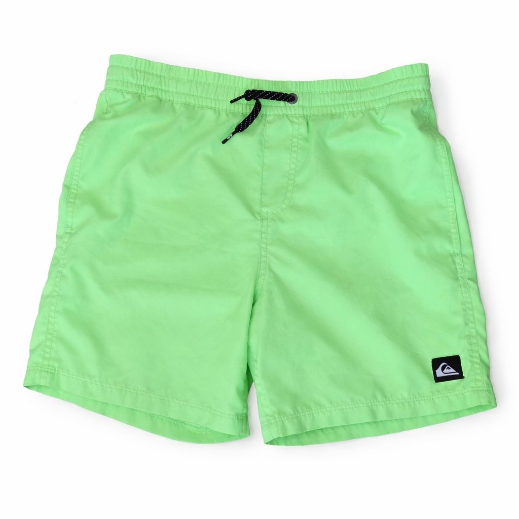 Quiksilver Costumi da bagno: Short de bain Quiksilver vert citron, Taille L junior 14 – Usato da Genève venduto da MariaS2
