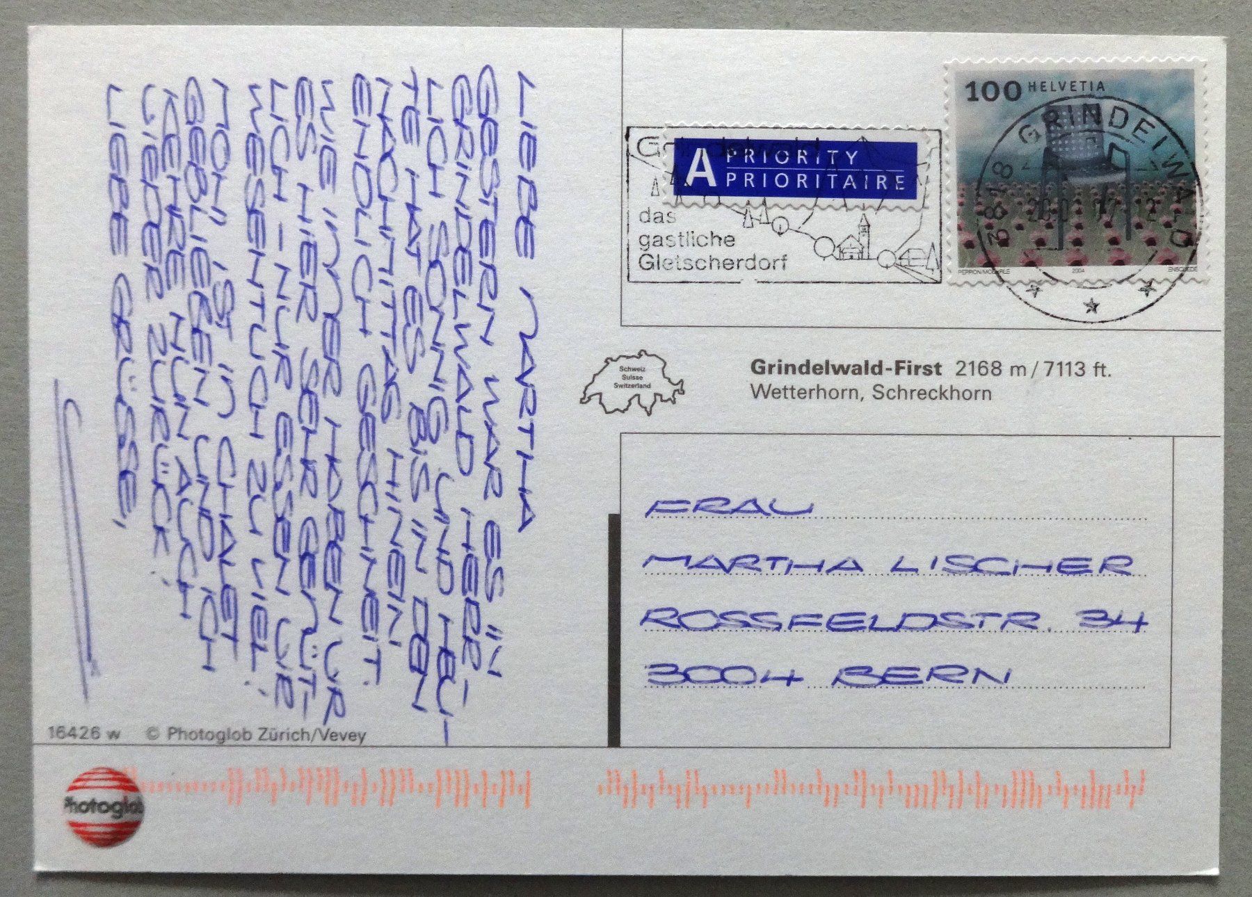 Cartoline postali: Grindelwald-First 2168 m – Usato da Fétigny venduto da Billy2miny 1