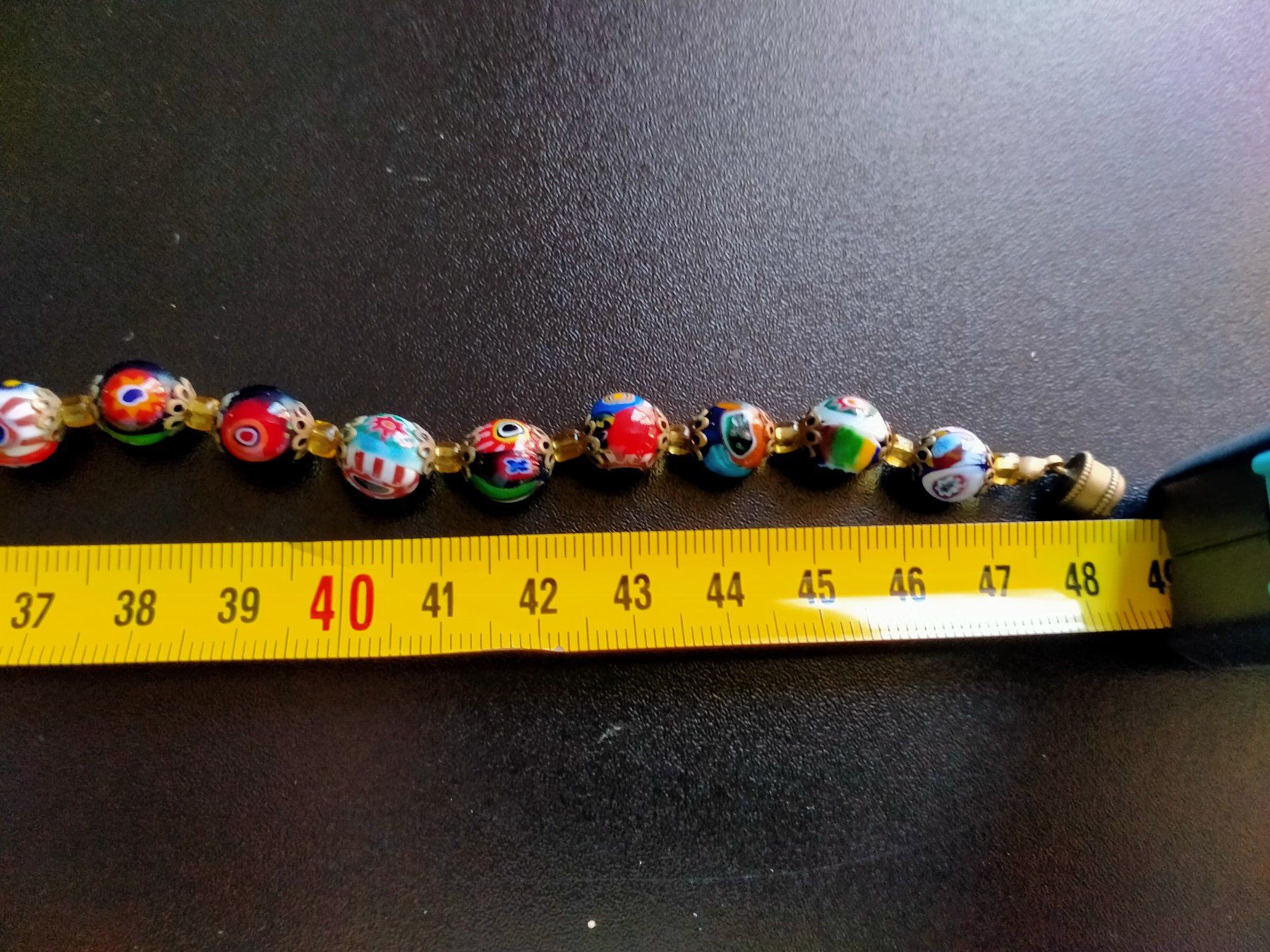 Catenine: Halskette Glasperlen Millefiori Perlen – Usato da Küssnacht am Rigi venduto da perlboote 5