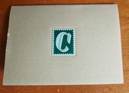 Briefmarkenfaltblatt von Courvosier S.A. La Chaux-de-Fonds
