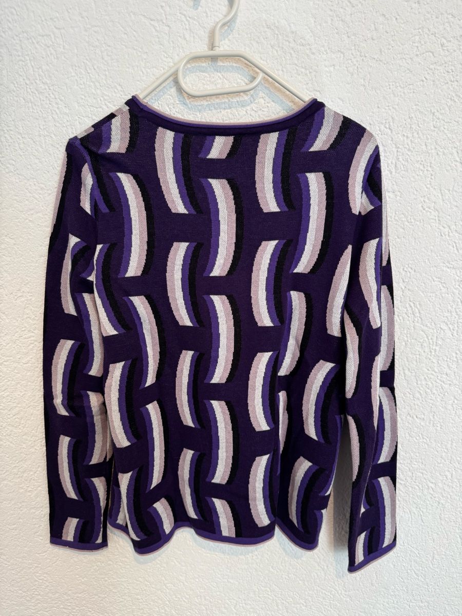 Bonita Maglioni & Felpe: BONITA Pullover violett rosa gemustert Gr. S – Usato da Fislisbach venduto da KolibriSecondhand 7