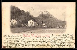 AK Lenzburg, Schloss Lenzburg von Osten, Schulhaus