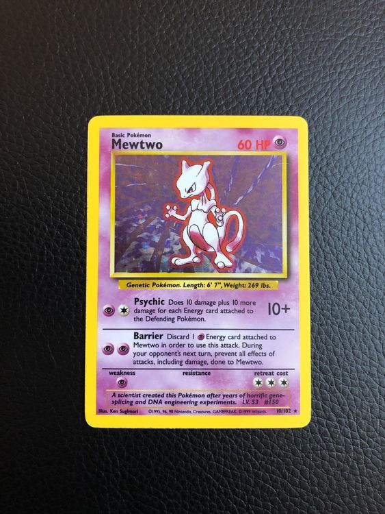 Base Set Mewtwo Holo 10/102 Ab 1 | Kaufen Auf Ricardo