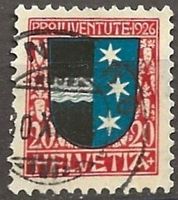 Briefmarken Schweiz P.J 1926 Mi 220 Z J39 Vollstampel