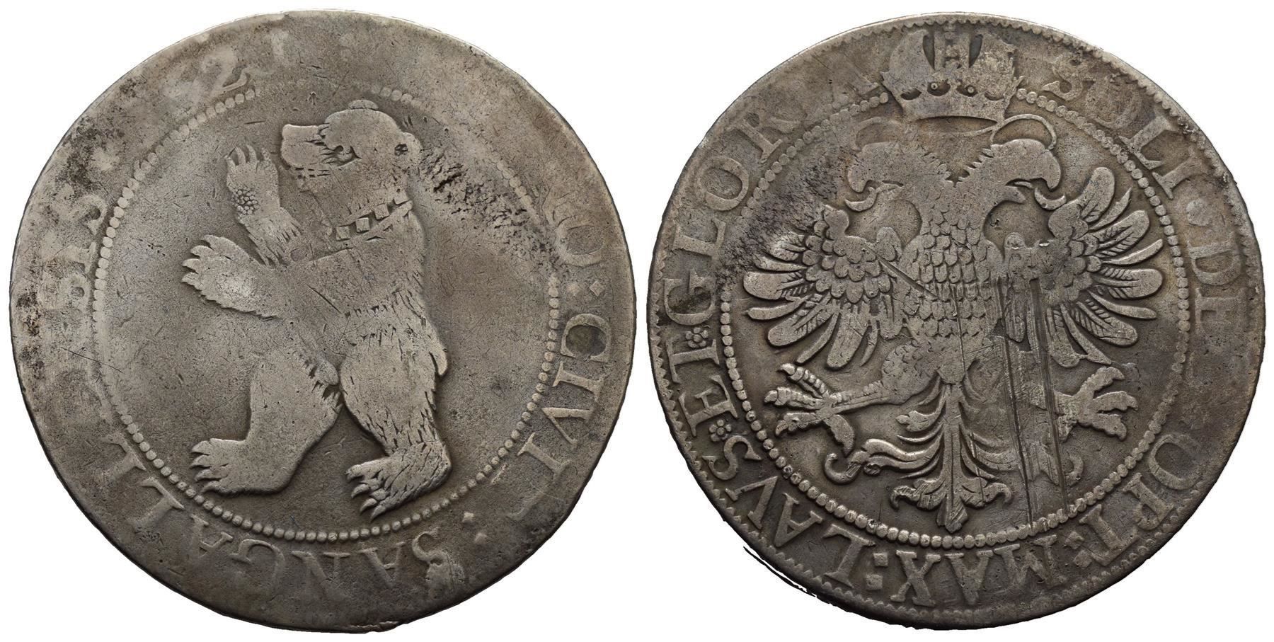 Tutti le monete: St. Gallen Taler 1621 /866 – Usato da Trimbach venduto da Solothurn1