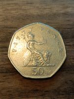 Une pièce de 50 PENCE  / ELISABETH II  1997