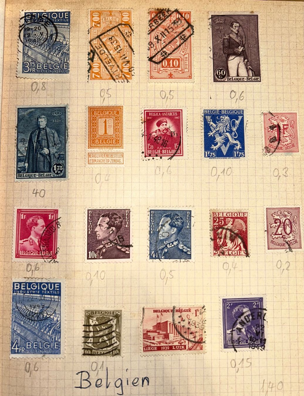 Alle Briefmarken: Briefmarkensammlung – Gebraucht aus Riehen von Rodiba 7