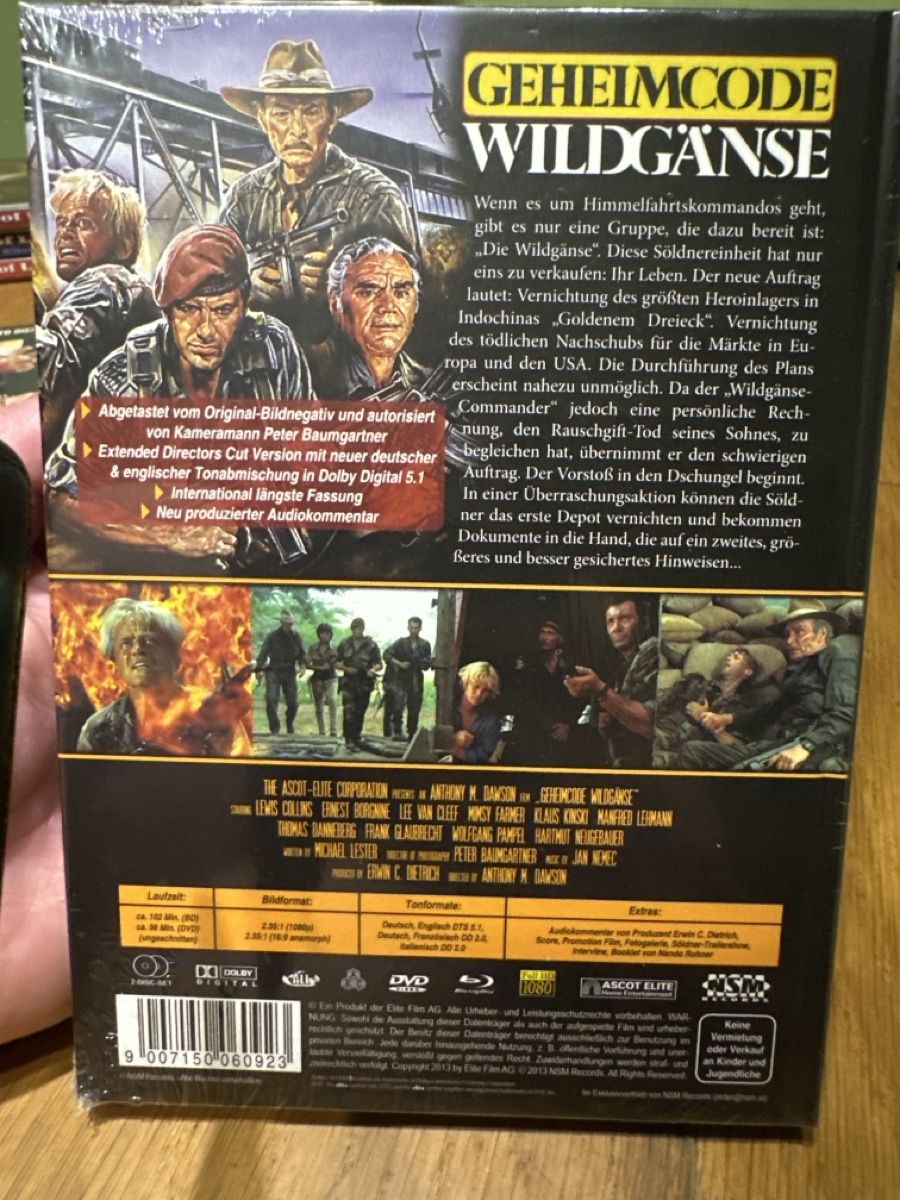 Tous les DVDs: Geheimcode Wildgänse, NSM Mediabook, neu Klaus Kinski – Neuf avec emballage d'origine à Benken ZH par Audi-erich 1