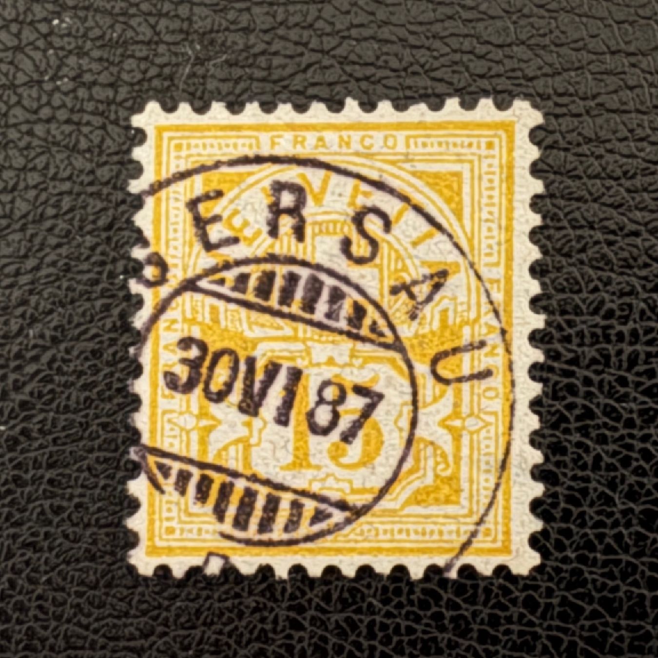 Alle Briefmarken: Ziffermuster 1882, Nr. 63A, gestempelt – Gebraucht aus Stallikon von HILDECH1