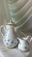 Hutschenreuther Vintage Kaffeekanne „Blue Flowers“ mit Golds