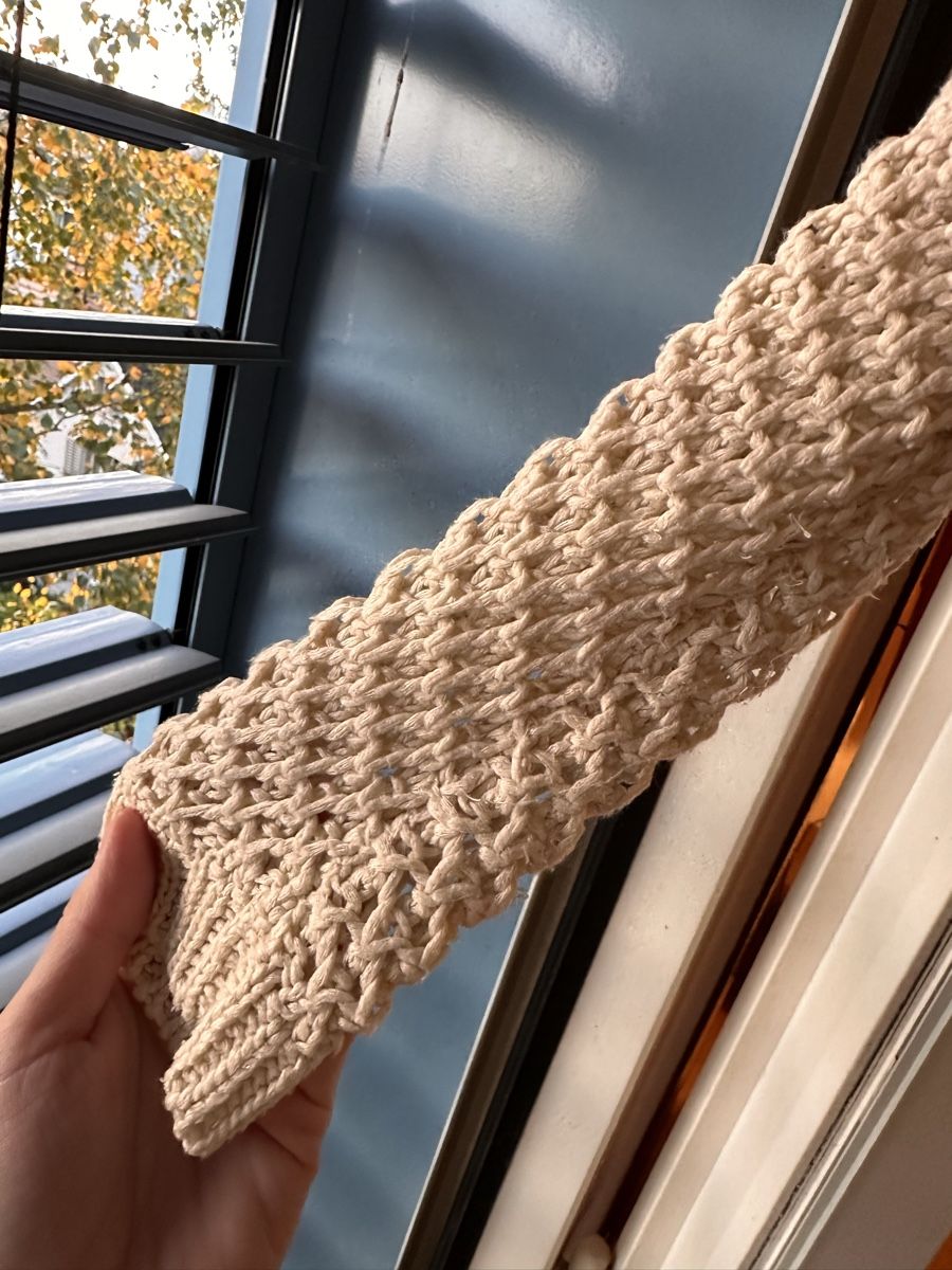 Pullover & Sweatshirts: Beige Knitted Sweater, Open Mesh, Boho Style, Size M – Neu (gemäss Beschreibung) aus Zürich von BettinaMarie2308 1