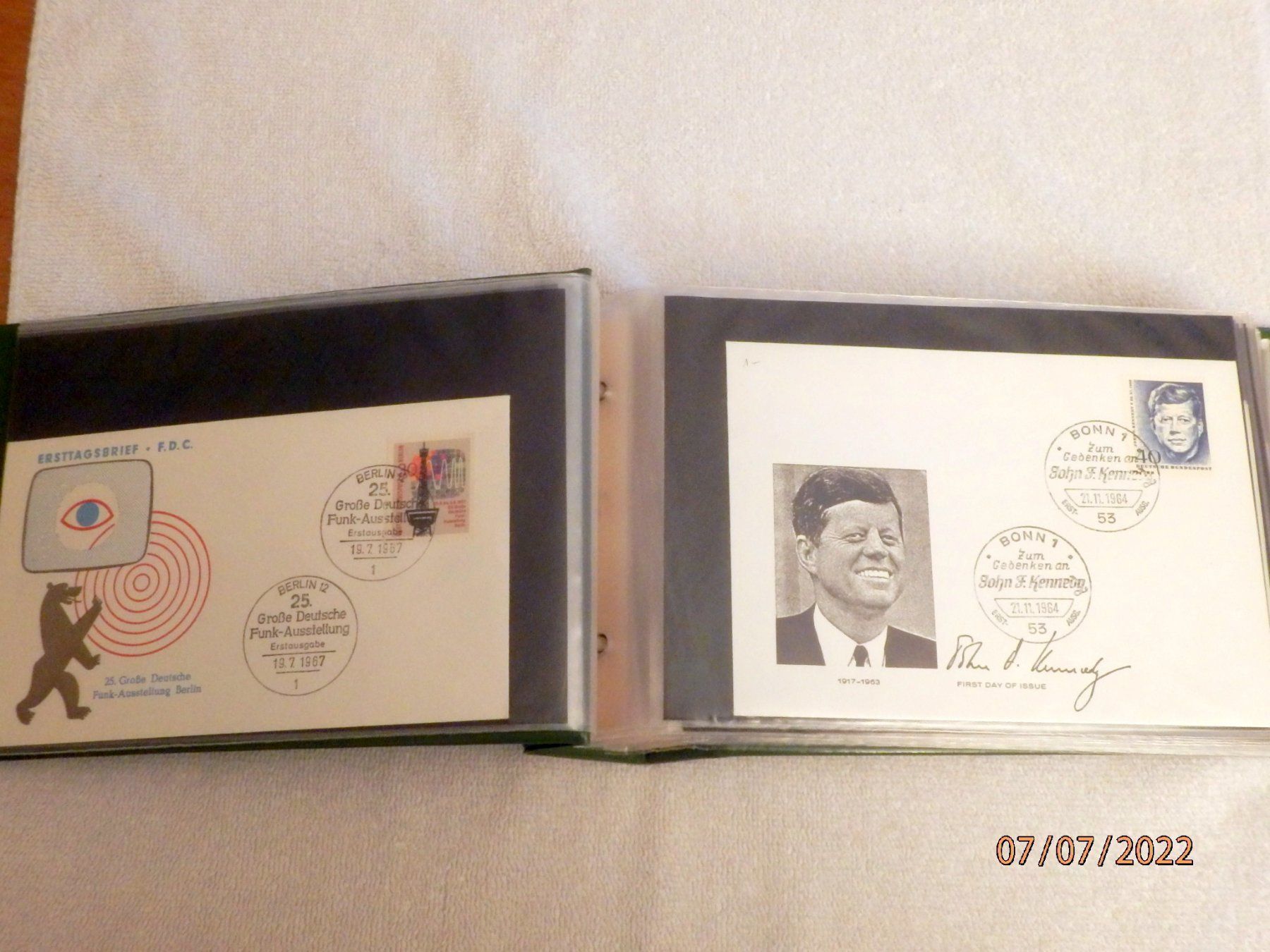 Tous les timbres: Sammlung Briefe, Deutschland, Apollo Programm, J.F. Kennedy – D'occasion à Ueberstorf par dinbau 6