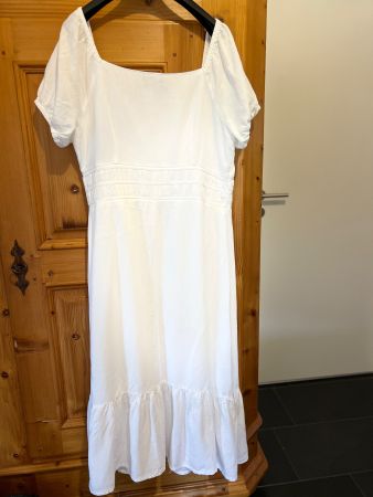 Phase Eight langes Leinenkleid gefüttert 42
