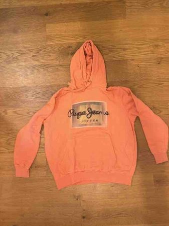 Pepe Jeans Pullover mit Kapuze Koralle gebraucht Grösse M