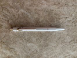 Caran d'Ache Ballpoint Pen White, Good Condition, silbern