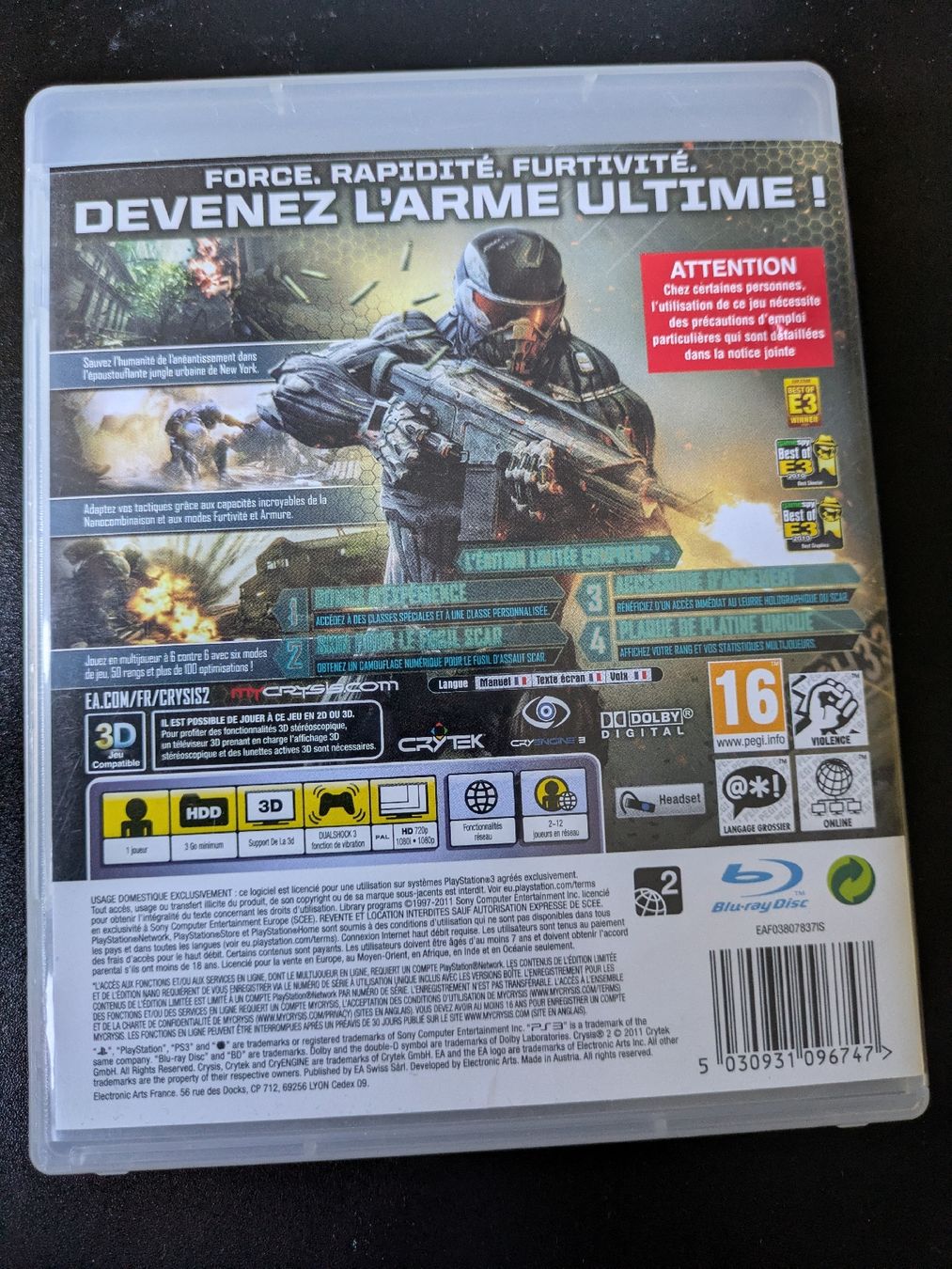 Giochi: Crysis 2 Édition Limitée PS3 – Usato da Court venduto da Meirine 1