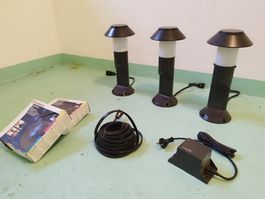 GARDENA® Lightline-Set 4200, 3x Leuchte, 3x 25m (NP: 1260.-)
