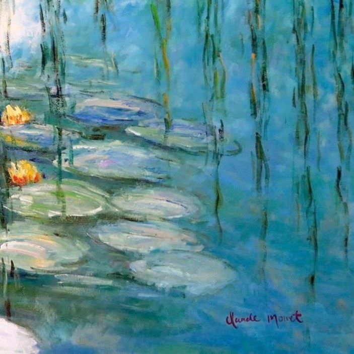 Riproduzioni & Creazioni: Claude Monet - Seerosen & Weiden mintgrü – Nuovo (secondo la descrizione) da Larnaca venduto da KunstDepot24 4
