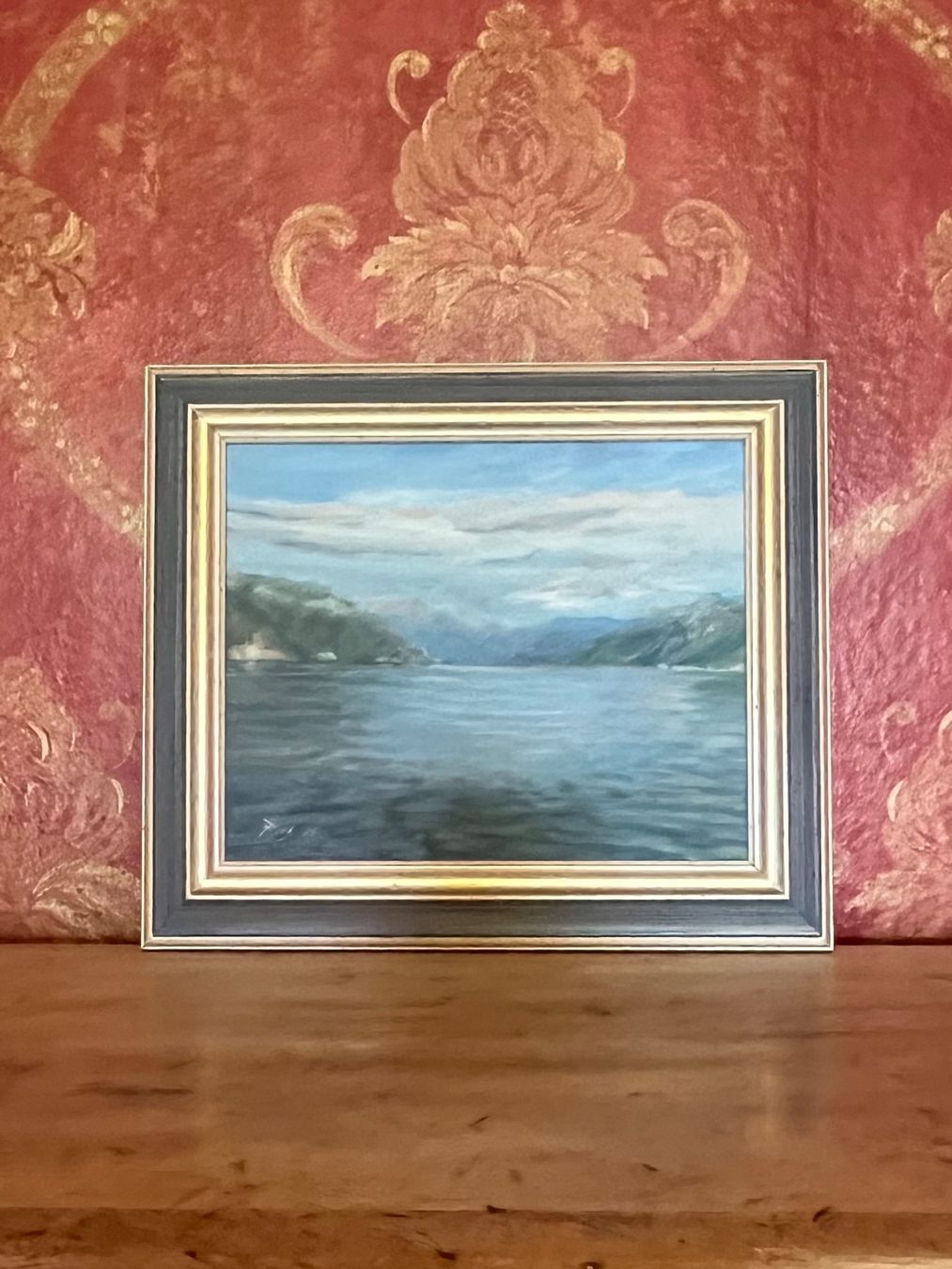 Dipinti: Tableau Paysage Lac et Montagnes – Usato da GENEVE venduto da hehakasapa 1