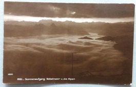 Rigi - Sonnenaufgang Nebelmer u. die Alpen