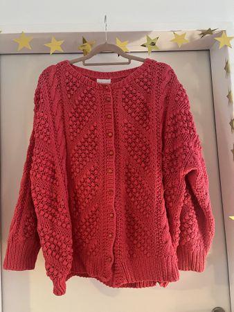 Strickjacke Colors Baumwolle pink