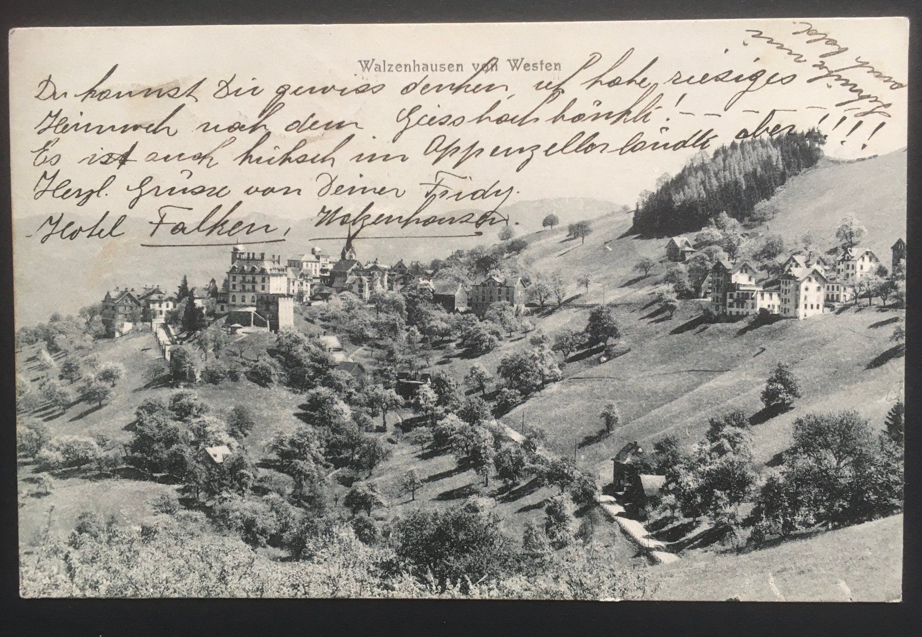 Cartoline postali: Ansichtskarte Walzenhausen – Usato da Dällikon venduto da All2