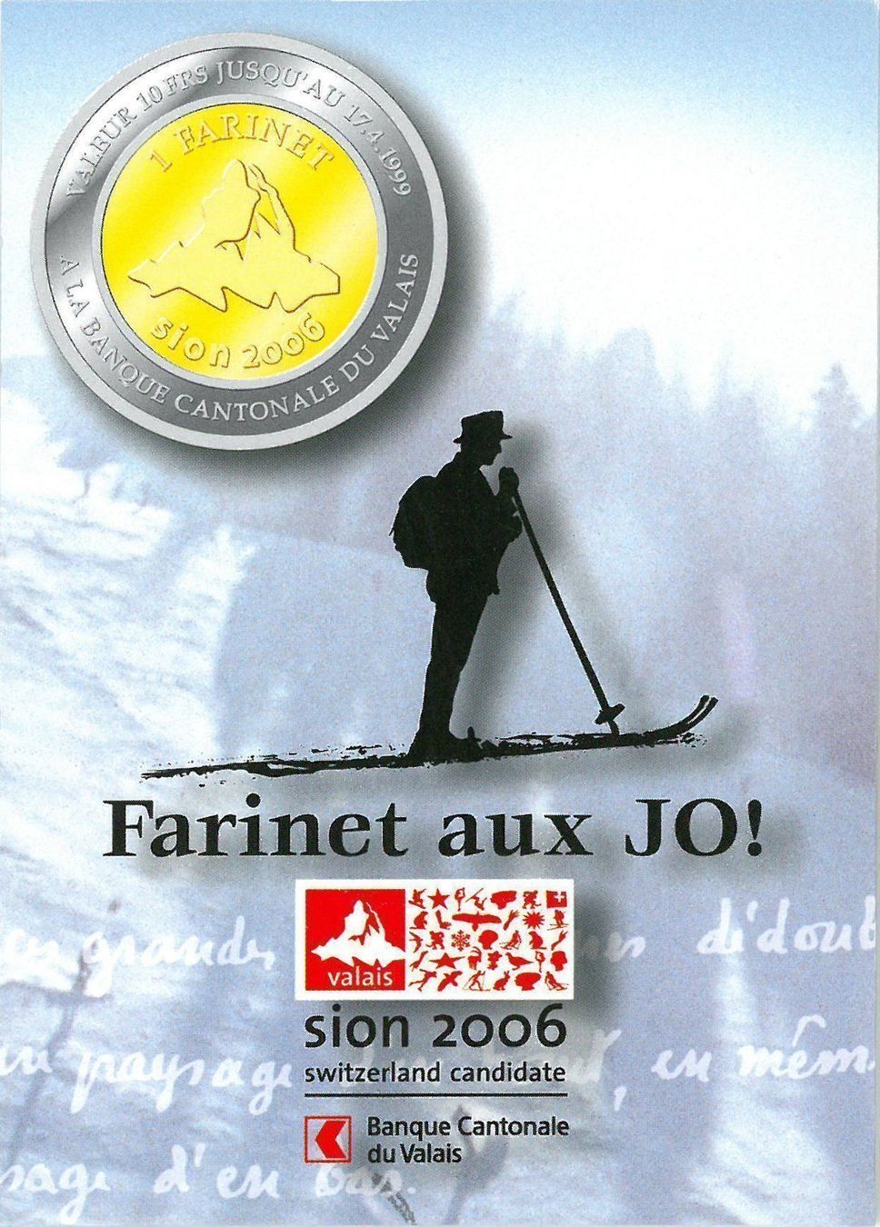 Tutti le monete: Farinet aux JO, Sion 2006 – Nuovo e nell'imballaggio originale da Martigny venduto da Numis-World