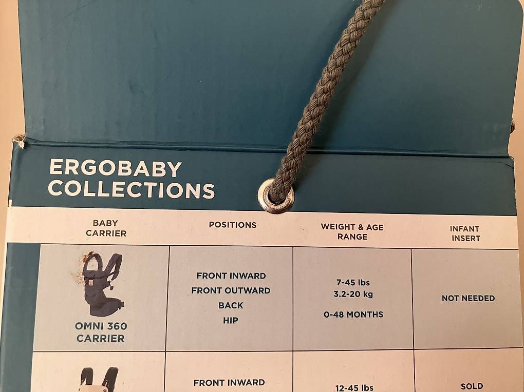 Marsupi portabebè: Marsupio Ergobaby 3,2-20 kg – Usato da Vezia venduto da Curzio83 2