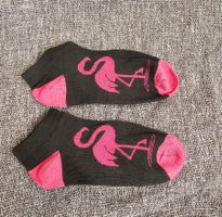 Neu! Sneaker Socken Gr. 39 - 42 Flamingo Pink Schwarz