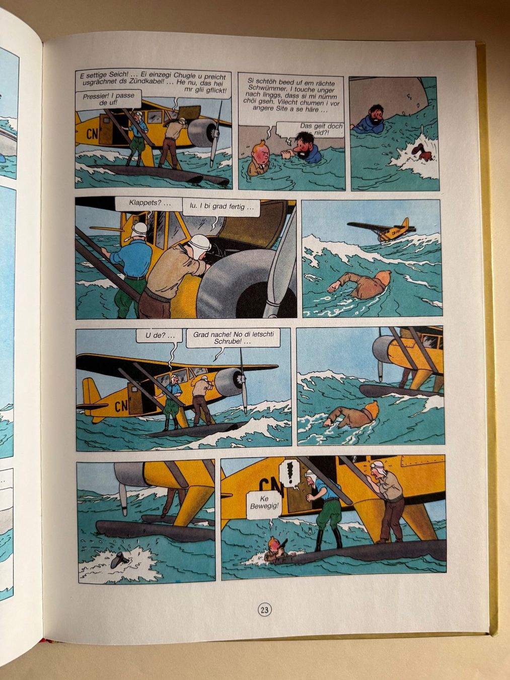 Fumetti: Tim + Struppi:  TÄNTÄN UD GULDCHRABBE - Bärndütsch-Comics – Usato da Hedingen venduto da Wowi 3